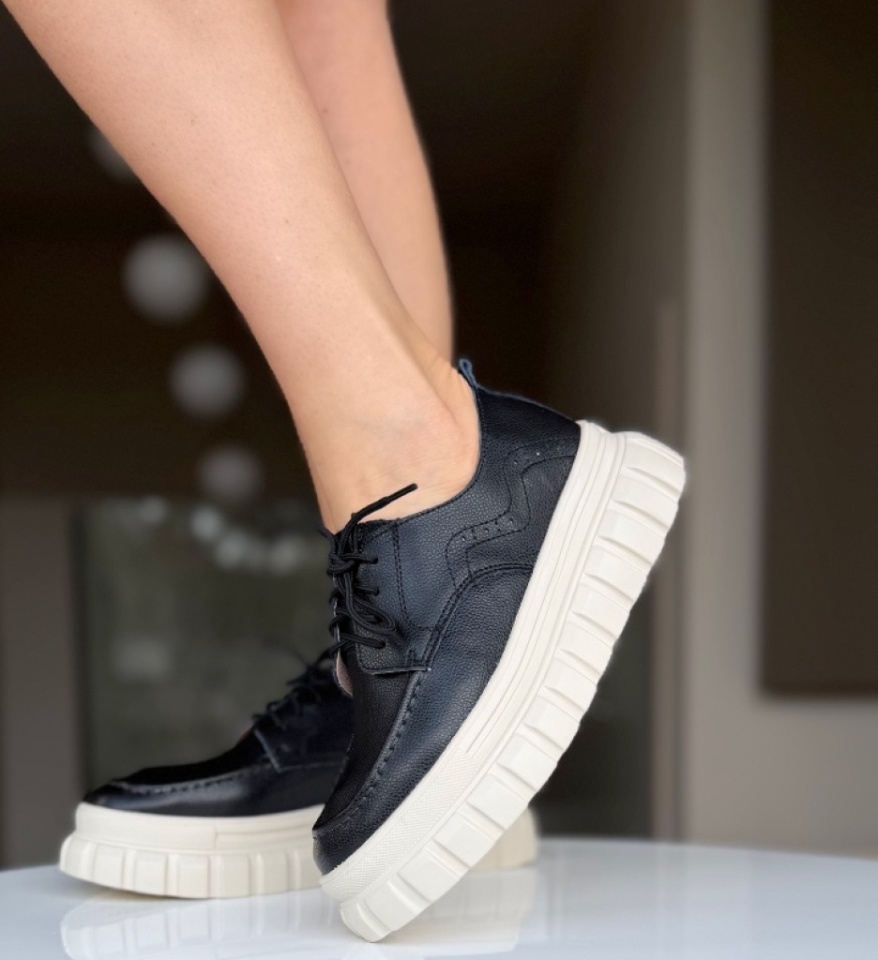 Pantofi Casual Loprem Negri - Img 10
