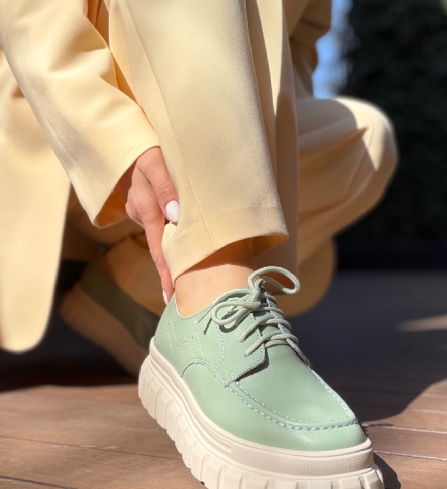 Pantofi Casual Loprem Verzi - Img 11