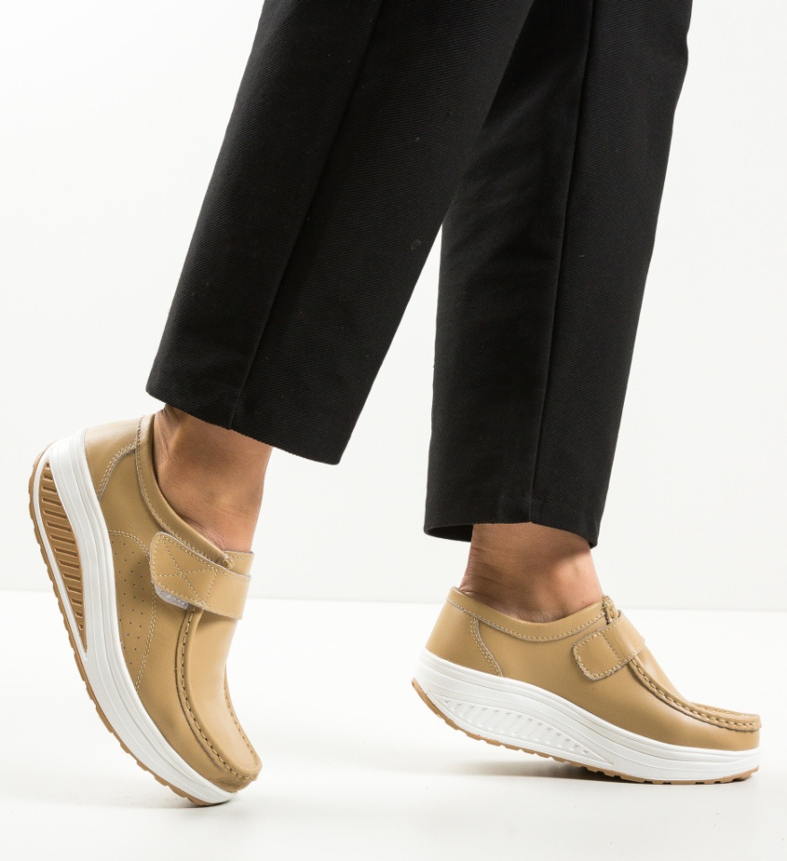 Pantofi Casual Marko Bej - Img 10