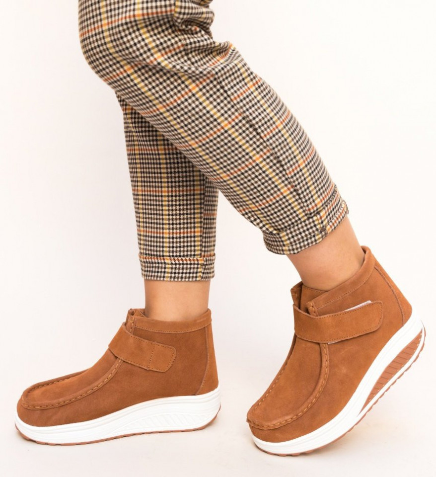 Pantofi Casual Misha Camel - Img 6
