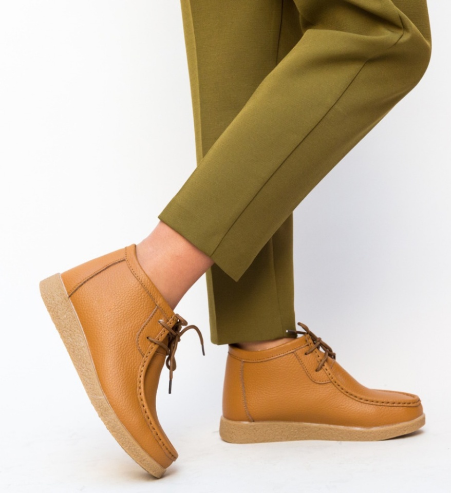 Pantofi Casual Munela Camel - Img 11