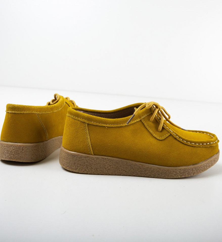 Pantofi Casual Neca Galbeni - Img 6