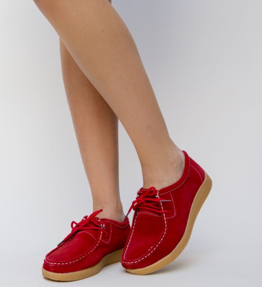 Pantofi Casual Neca Rosii - Img 10