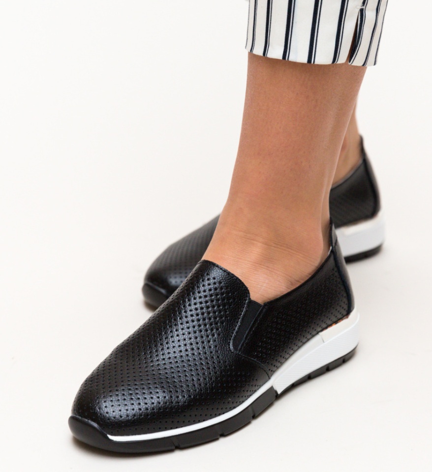 Pantofi Casual Pufine Negri - Img 10