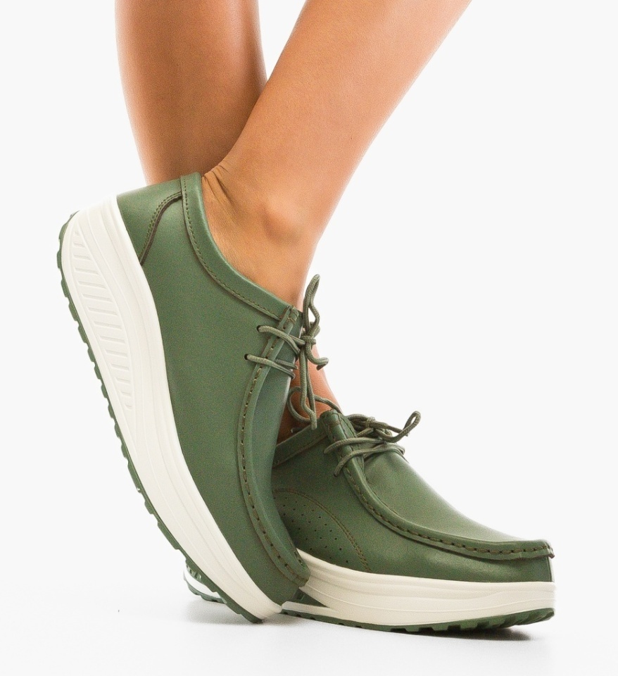 Pantofi Casual Roly Verzi - Img 4