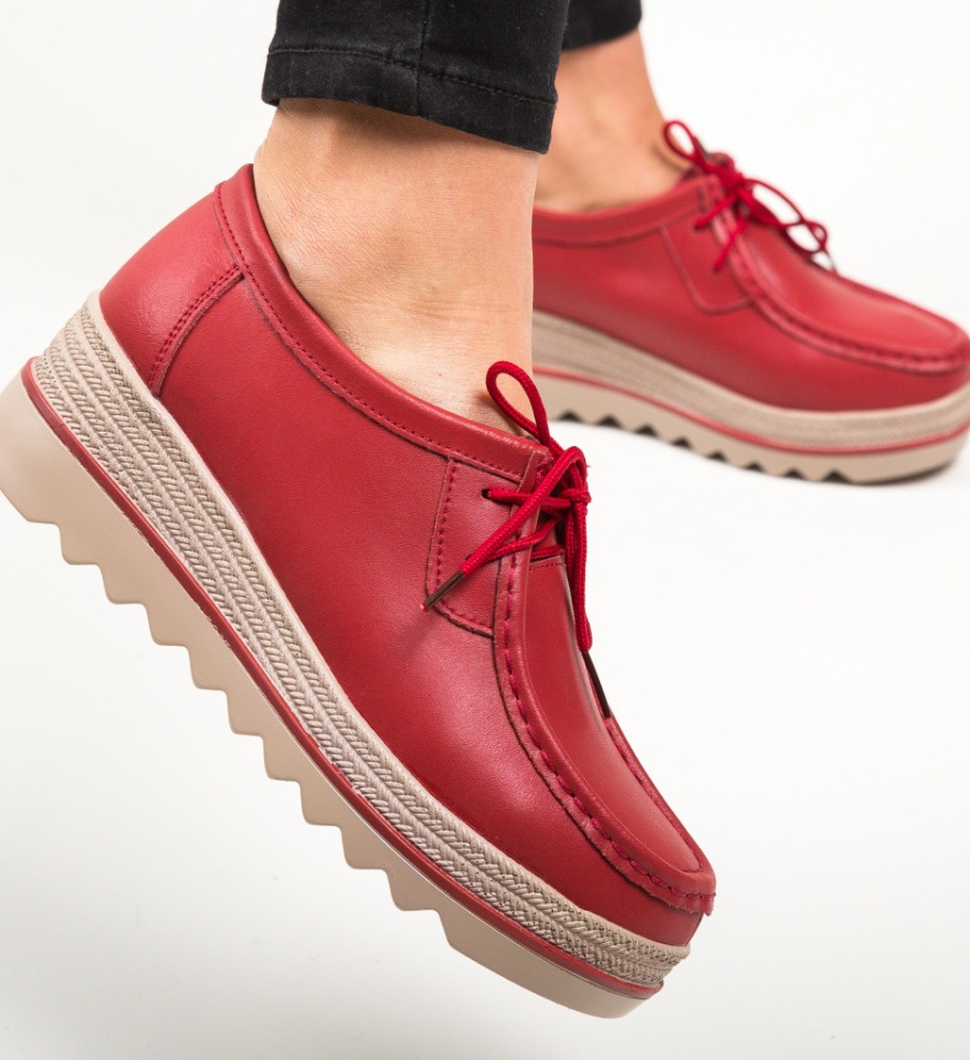 Pantofi Casual Sag Rosii - Img 12