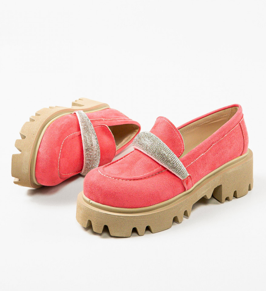 Pantofi Casual Spikez Roz - Img 3