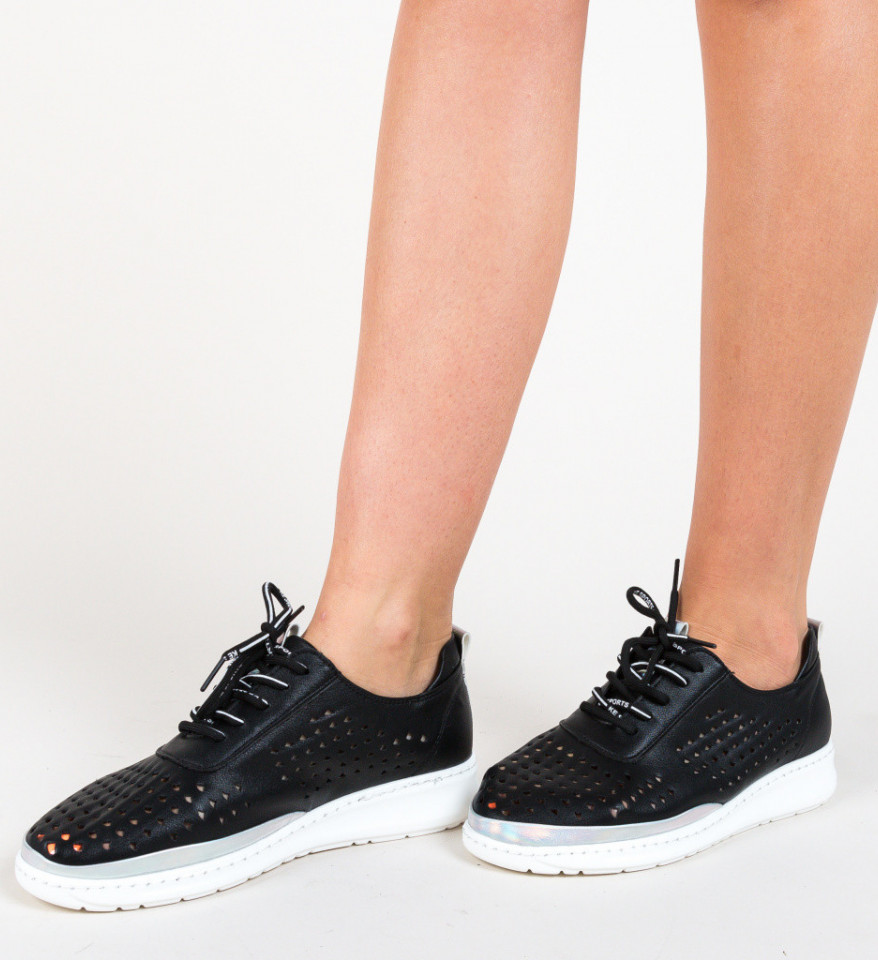 Pantofi Casual Stora Negri - Img 2
