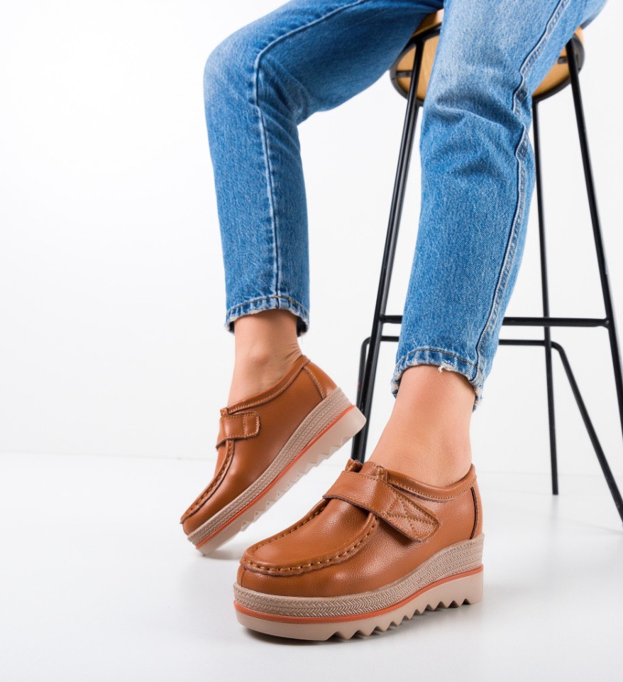Pantofi Casual Straif Camel - Img 4