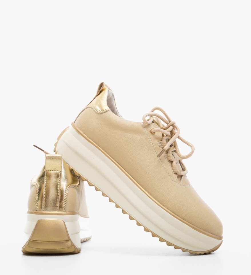 Pantofi Casual Tetyk Bej - Img 3