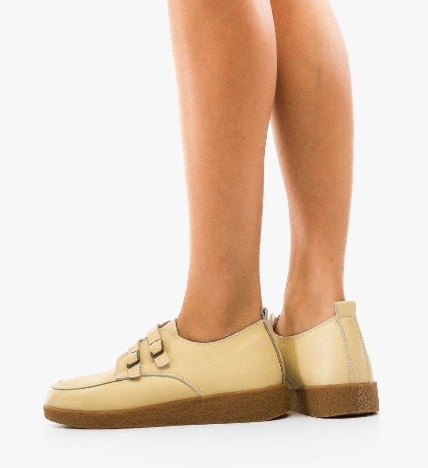 Pantofi Casual Tyche Bej - Img 4