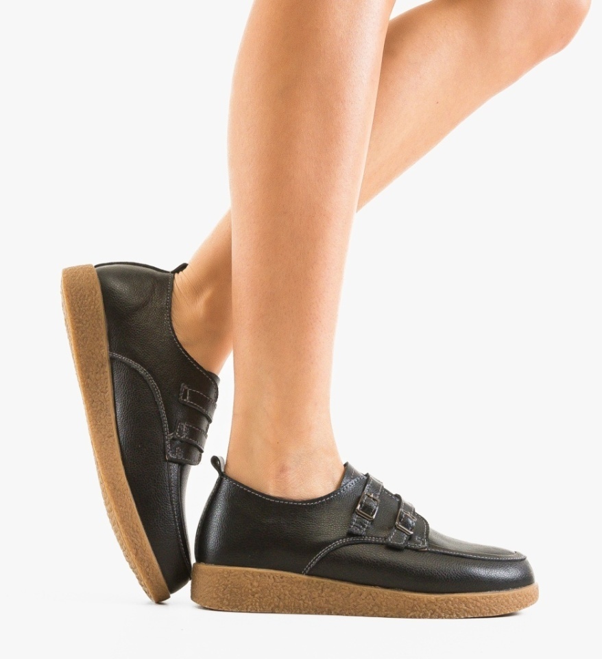 Pantofi Casual Tyche Negri - Img 1