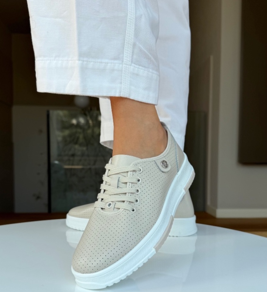 Pantofi Casual Ygrysha Bej - Img 15