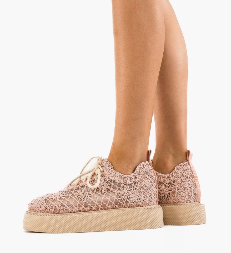 Pantofi Casual Ystory Roz 2 - Img 3