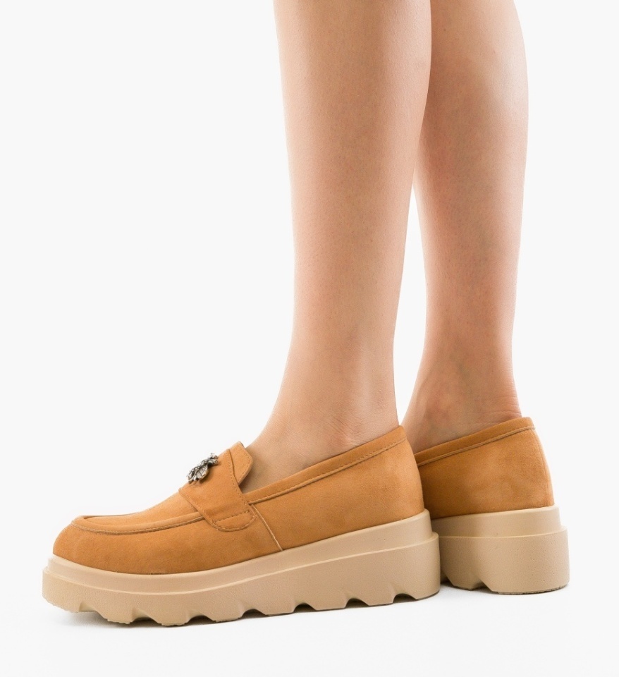 Pantofi Casual Ziete Bej - Img 3
