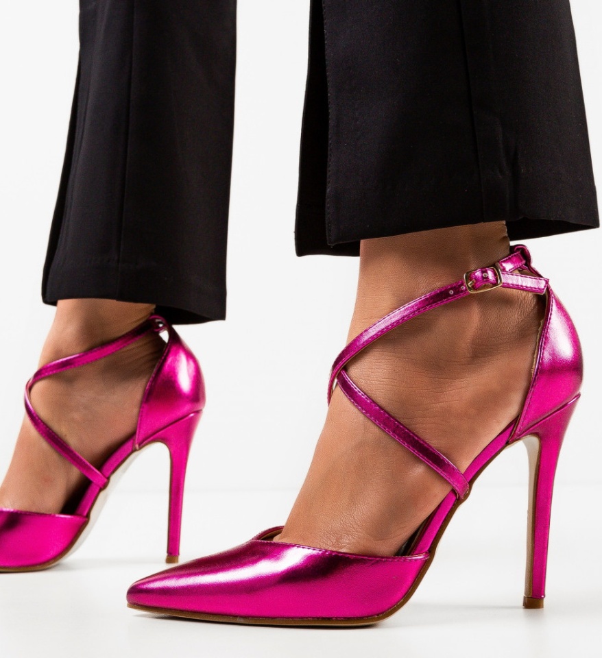Pantofi cu toc Arpat Fuchsia - Img 4
