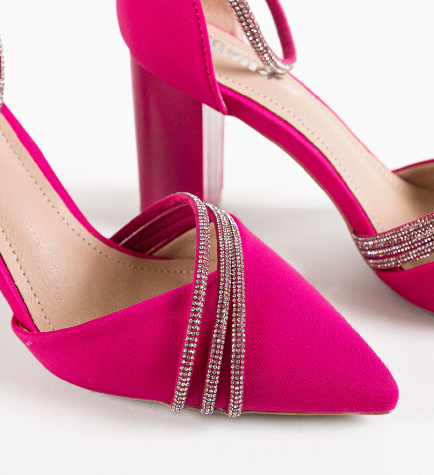 Pantofi cu toc Congo Fuchsia - Img 4
