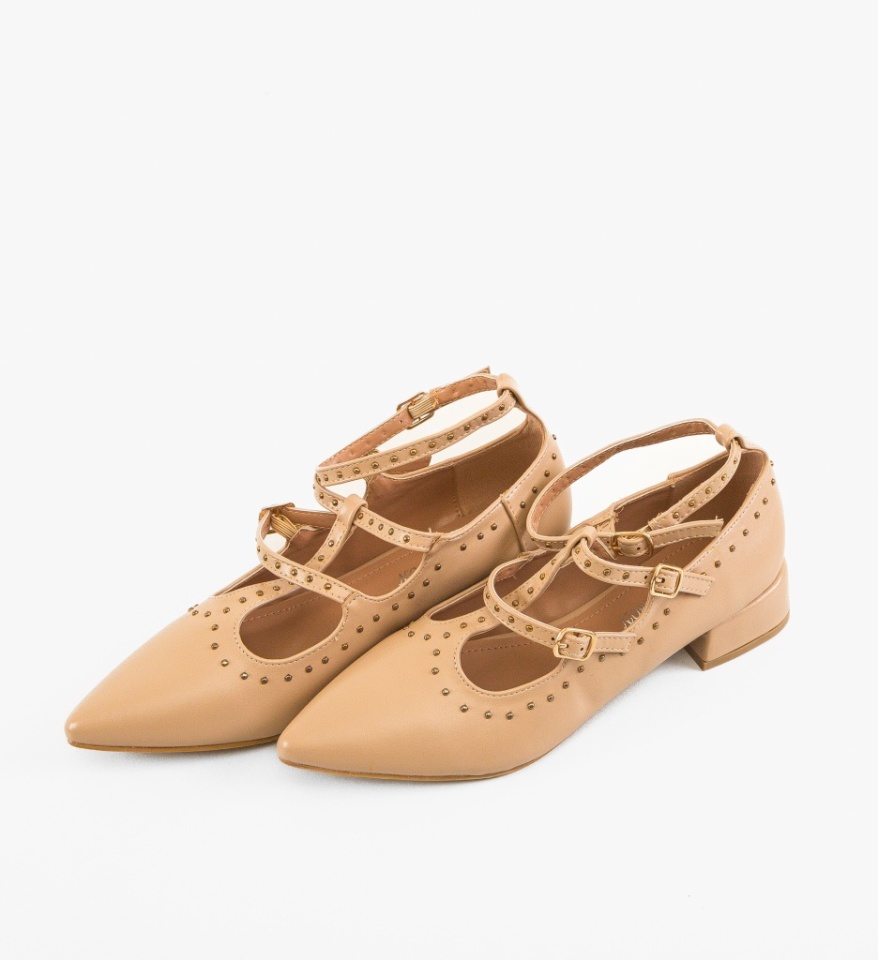 Pantofi cu toc Leslie Nude - Img 2