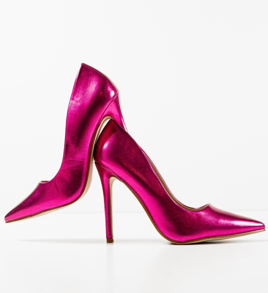 Pantofi cu toc Plazyn Fuchsia - Img 7