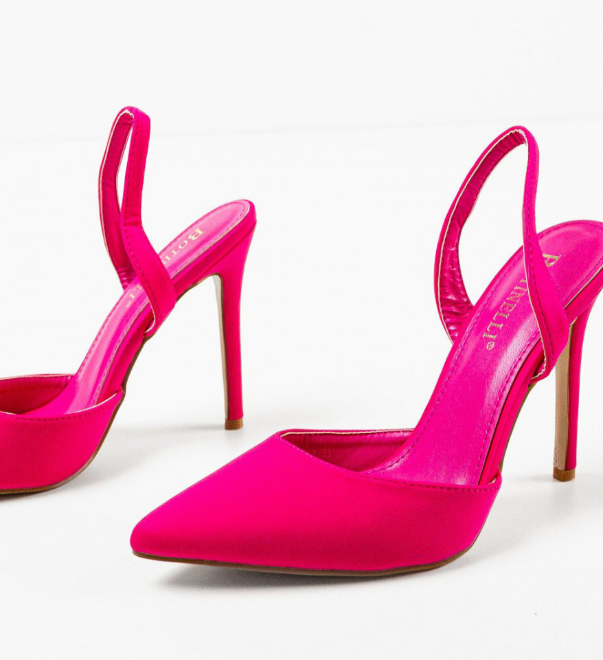 Pantofi cu toc Ruruma Fuchsia - Img 3