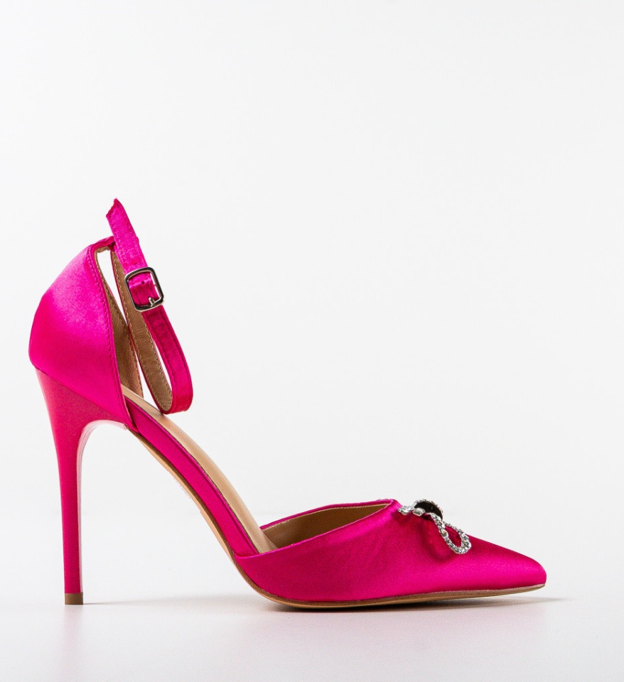 Pantofi cu toc Suja Fuchsia - Img 9