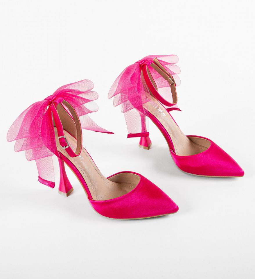 Pantofi cu toc Tigris Fuchsia - Img 4