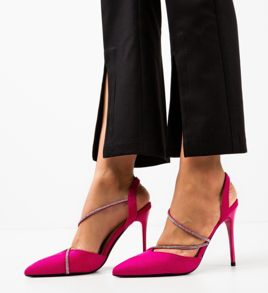 Pantofi cu toc Tuay Fuchsia - Img 5