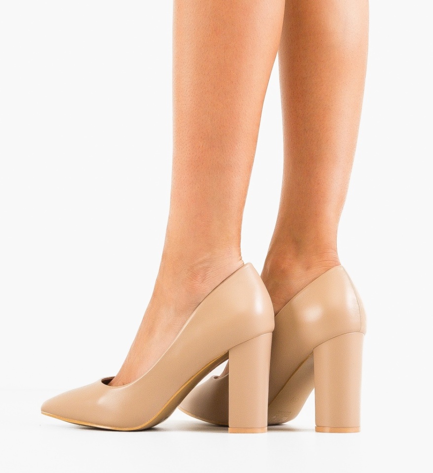 Pantofi dama Athena Nude - Img 5