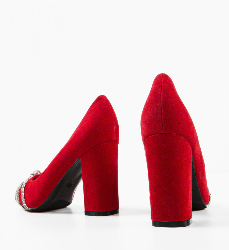 Pantofi dama Baylor Rosii - Img 4
