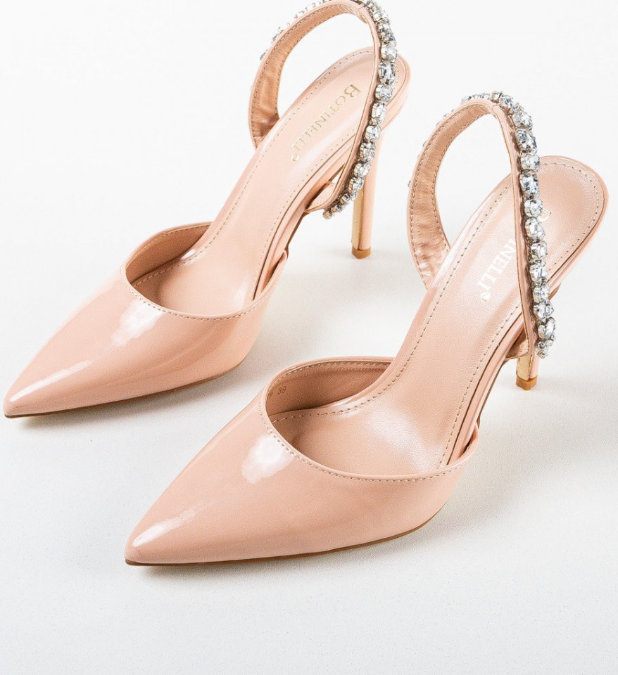 Pantofi dama Bleom Nude - Img 4