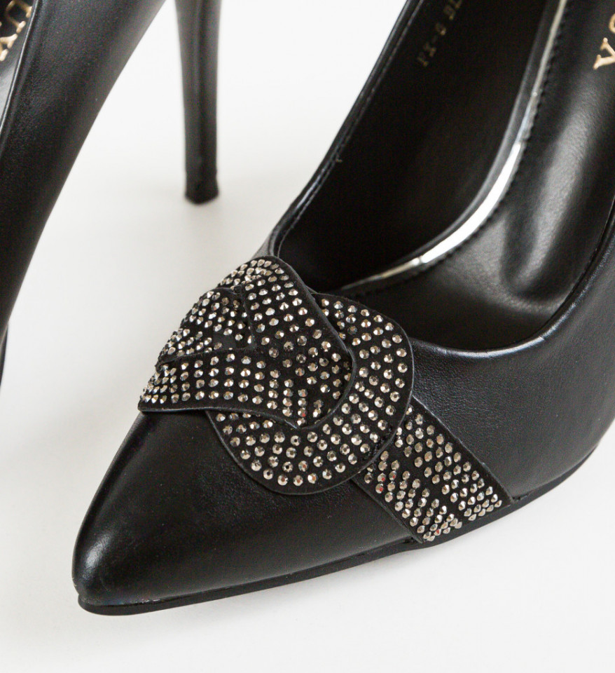 Pantofi dama Brown Negri - Img 4