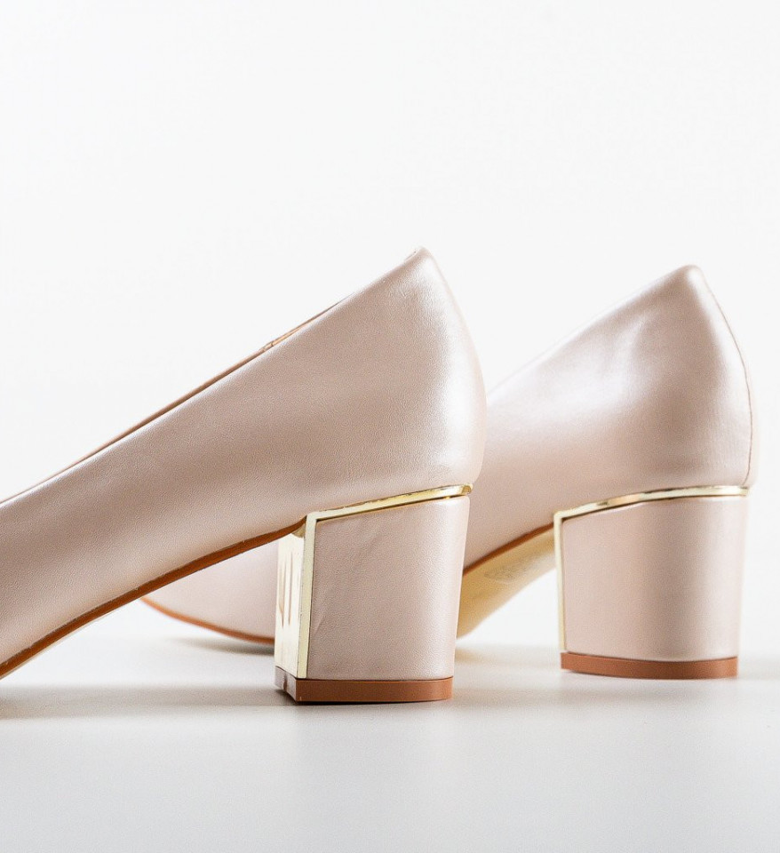 Pantofi dama Gavin Bej - Img 4