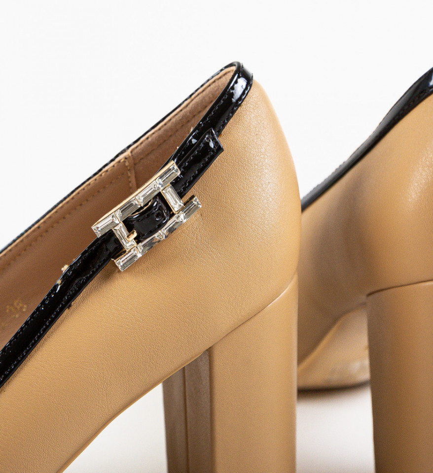 Pantofi dama Hoop Khaki - Img 4