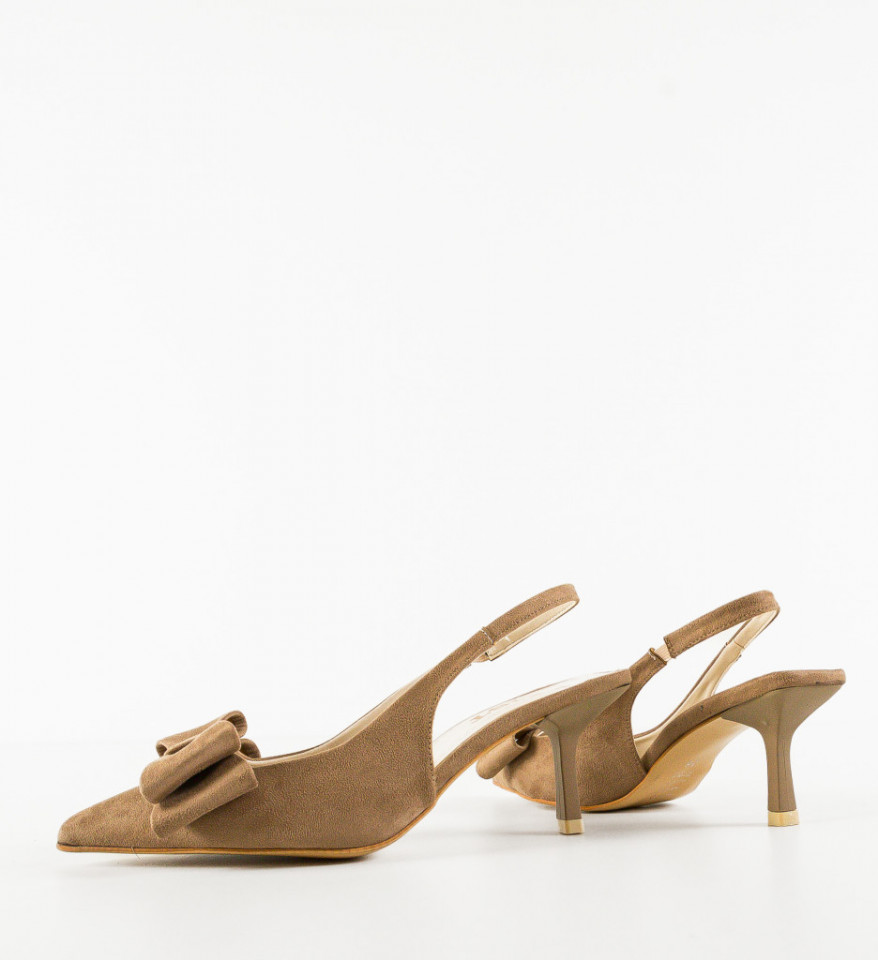 Pantofi dama Hugo Khaki - Img 3