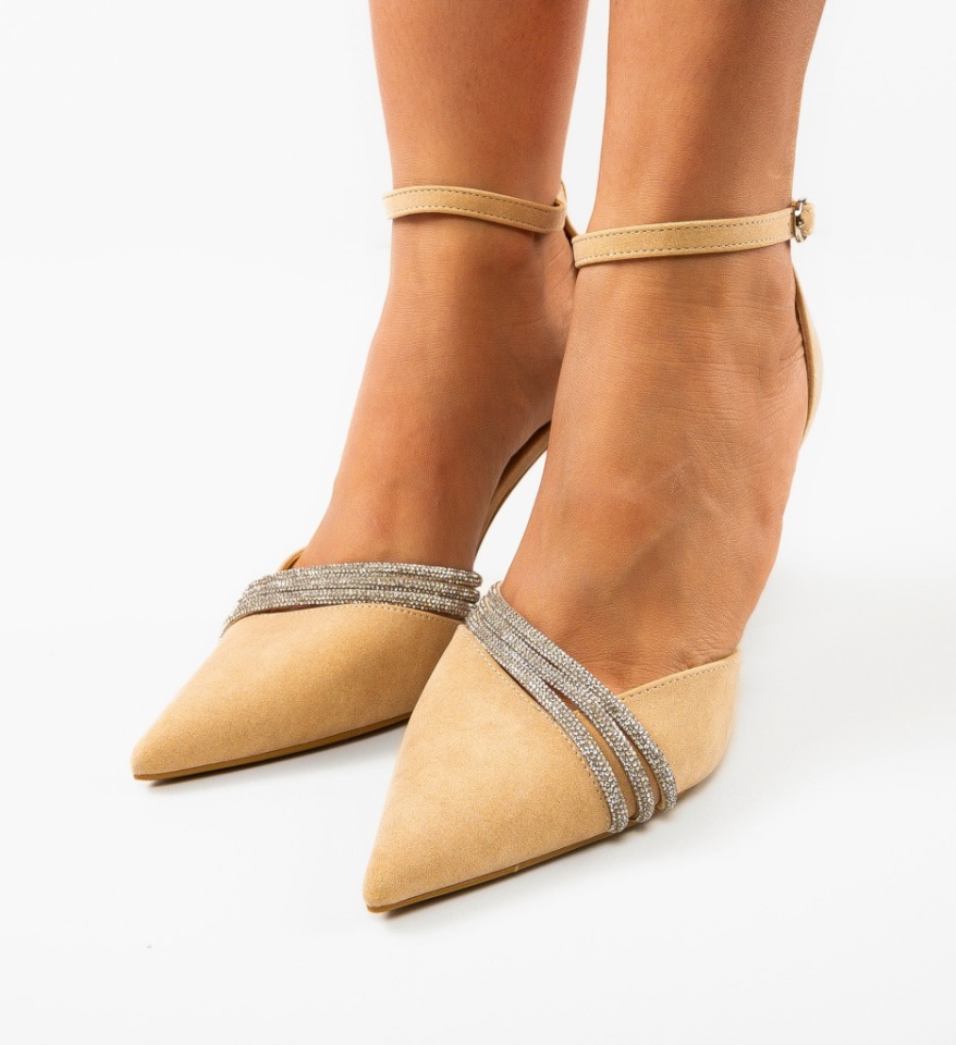 Pantofi dama Jagger Bej - Img 5