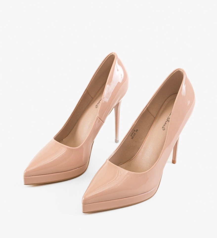 Pantofi dama Kurtis Bej - Img 3