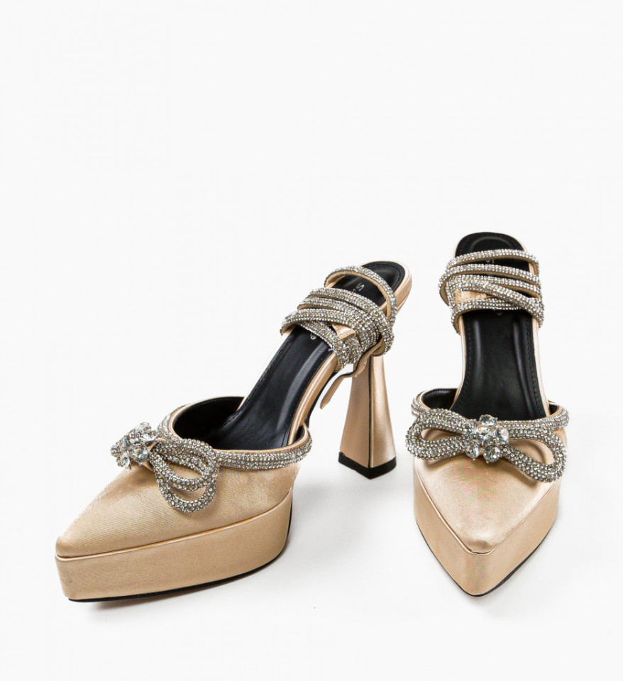 Pantofi dama Mariette Bej - Img 3