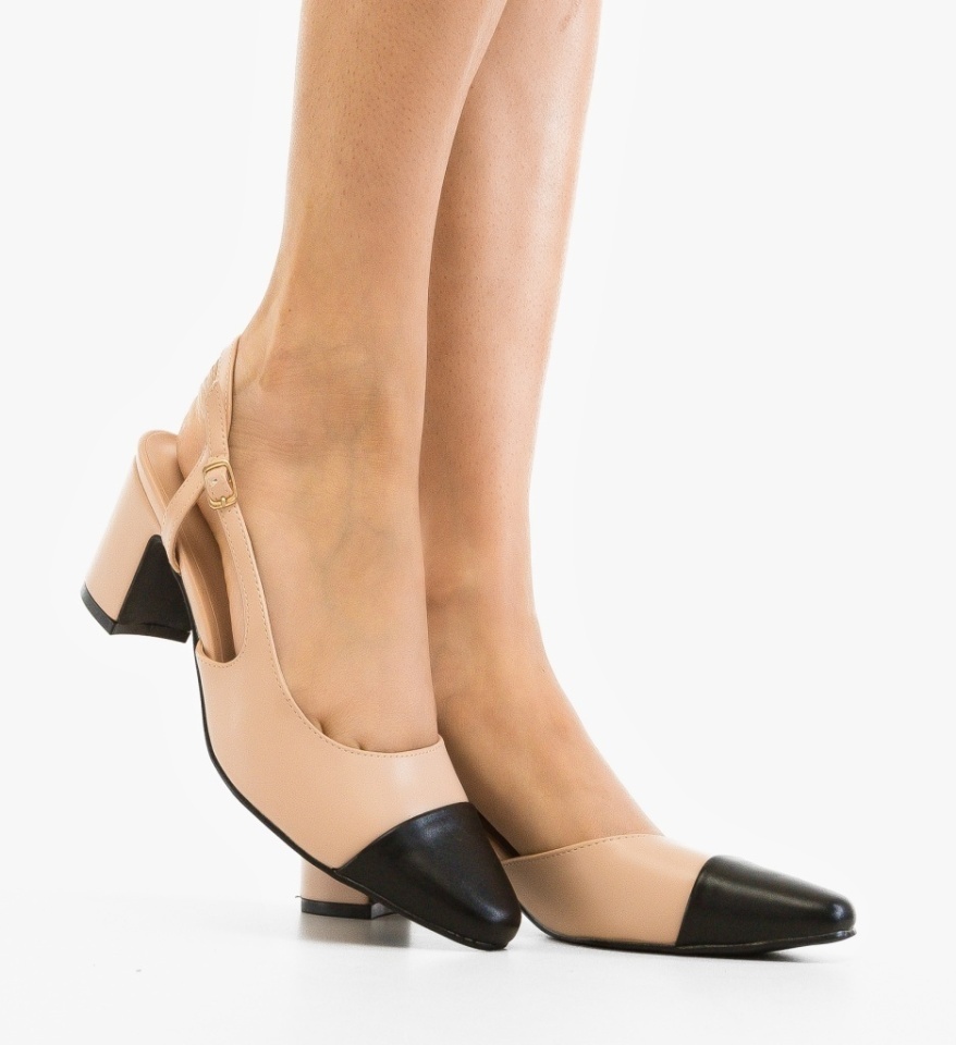 Pantofi dama Miles Nude - Img 5