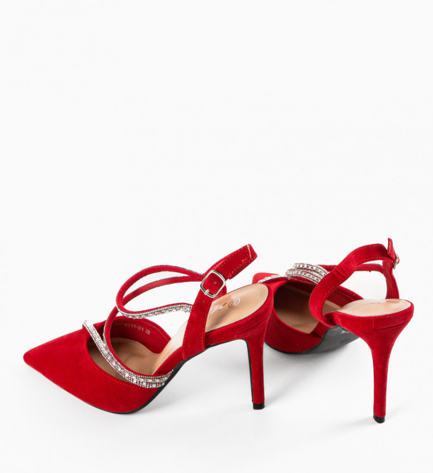 Pantofi dama Pearce Rosii - Img 3