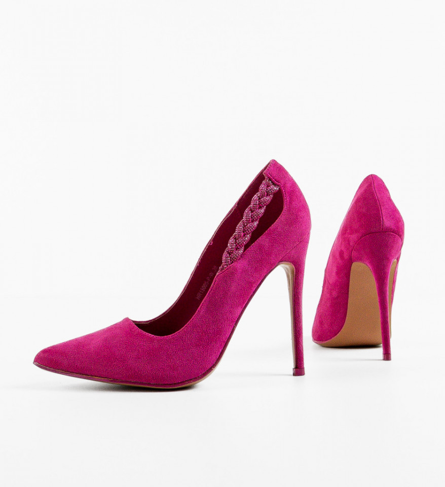Pantofi dama Peeta Fuchsia - Img 3