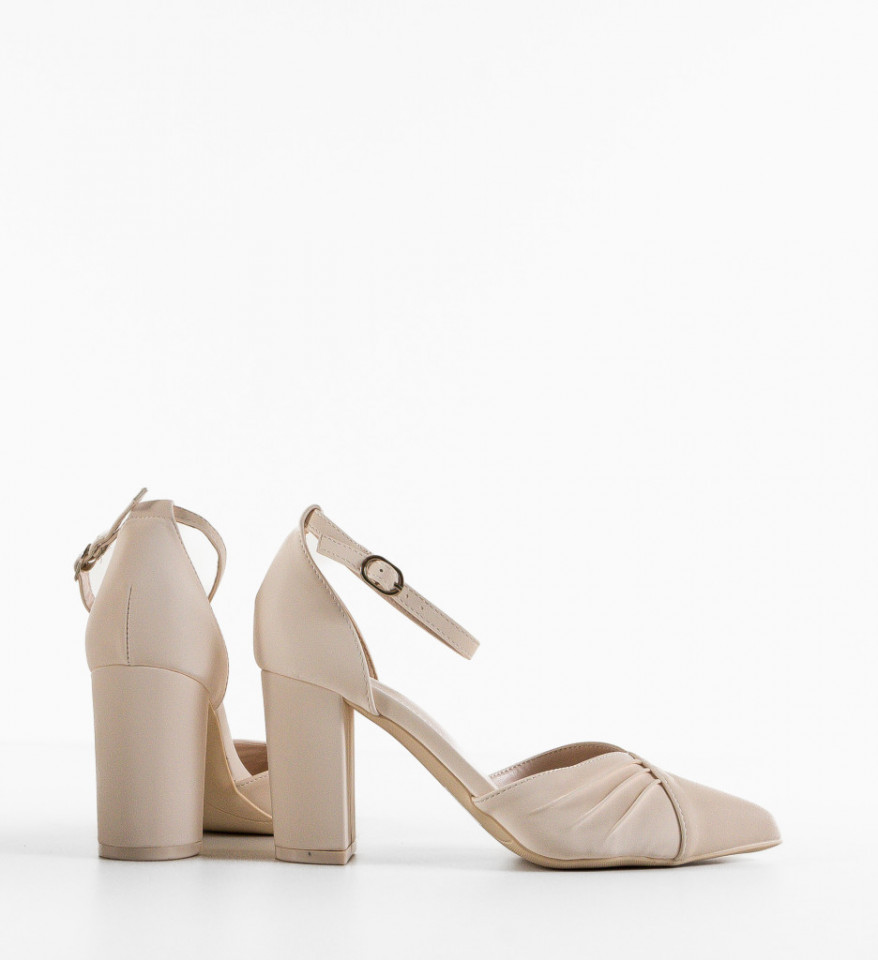 Pantofi dama Salme Bej - Img 2