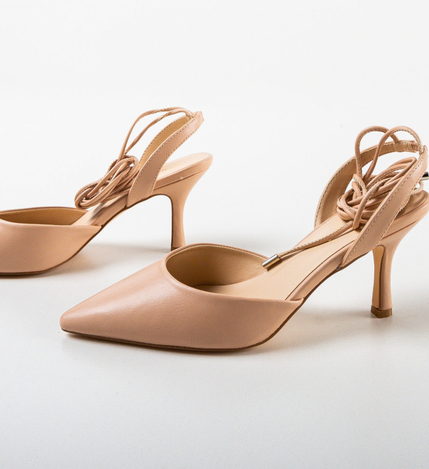 Pantofi dama Sanford Nude - Img 3
