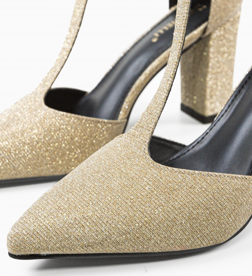 Pantofi dama Select Aurii - Img 3