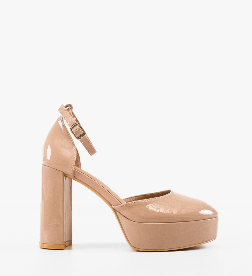 Pantofi dama Shah Beige - Img 4