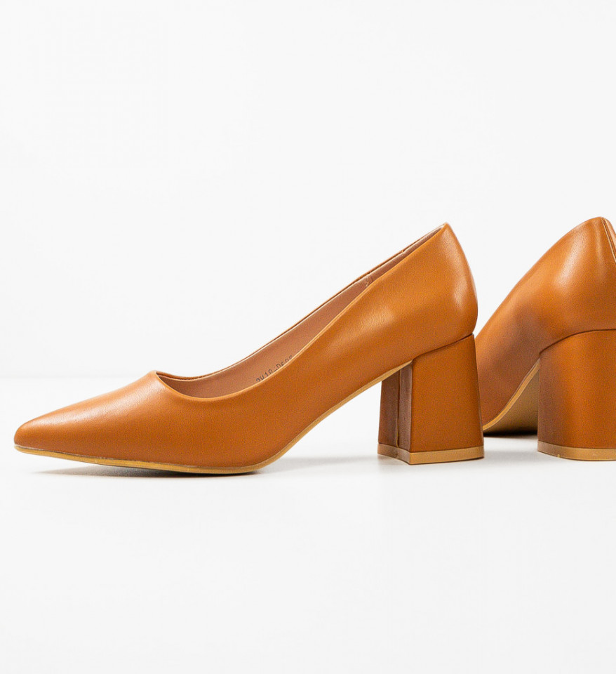 Pantofi dama Trev Camel - Img 3