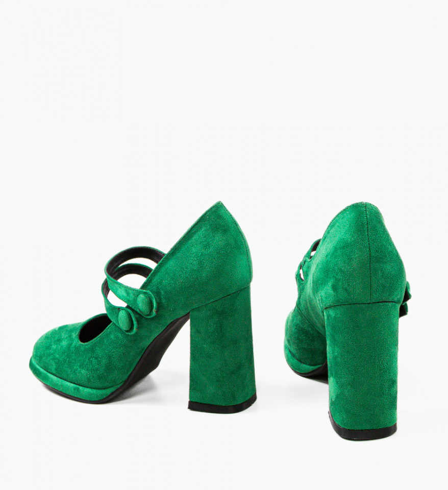 Pantofi dama Vintage Verzi - Img 3