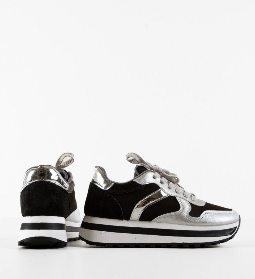 Pantofi Sport Agnes Argintii - Img 2