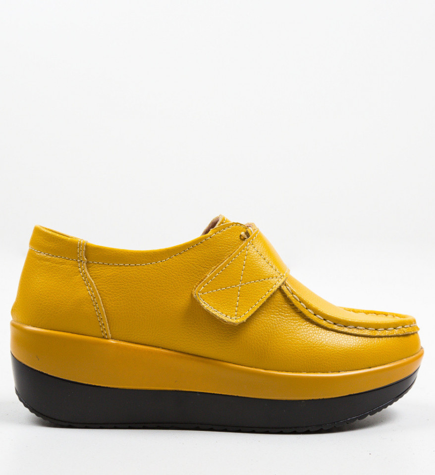 Pantofi Sport Groma Galbeni - Img 4