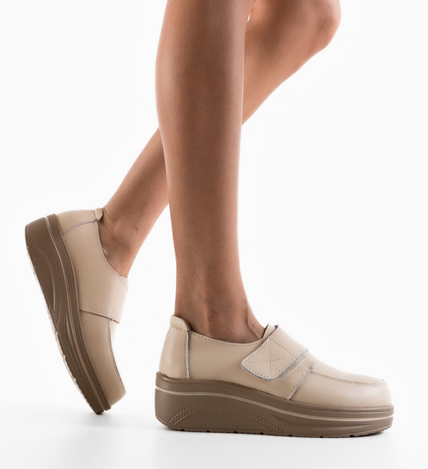 Pantofi Sport Hausberg Bej 2 - Img 6