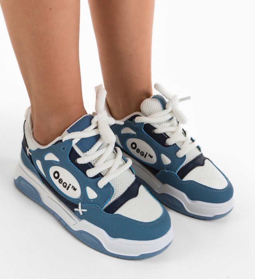 Pantofi sport Scarl Albastri - Img 7